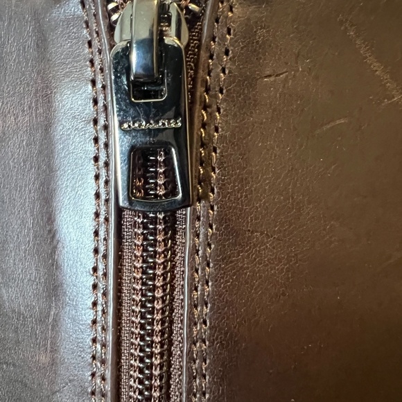 Coach Mabel Leather Western Chain Riding Boots in color Dark Smoke Size 7.5B - Picture 8 of 14